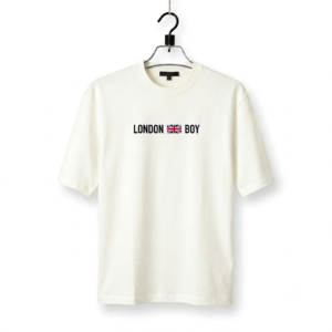 London Boy Oversized Drop Shoulder T-Shirt – Cream